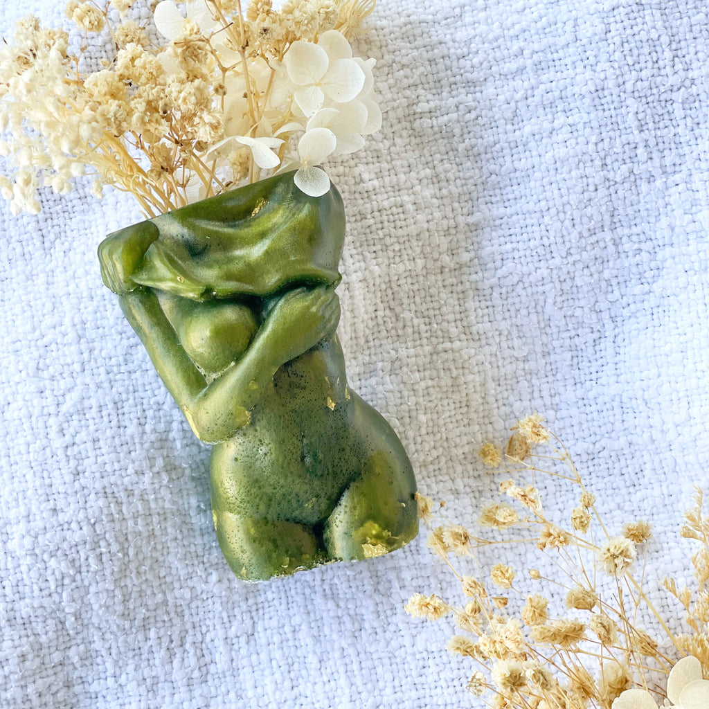 “Fern” Home Decor Body Bud Vase
