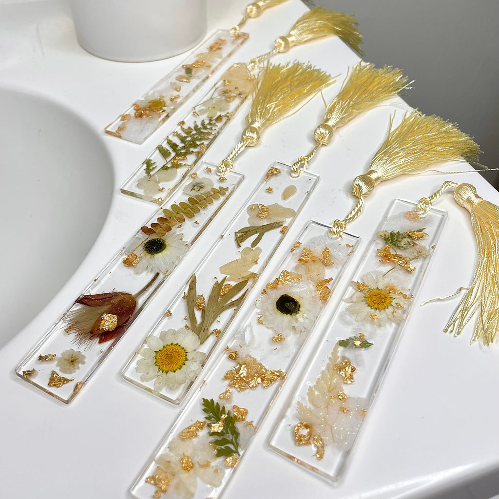 Neutral Floral Bookmark