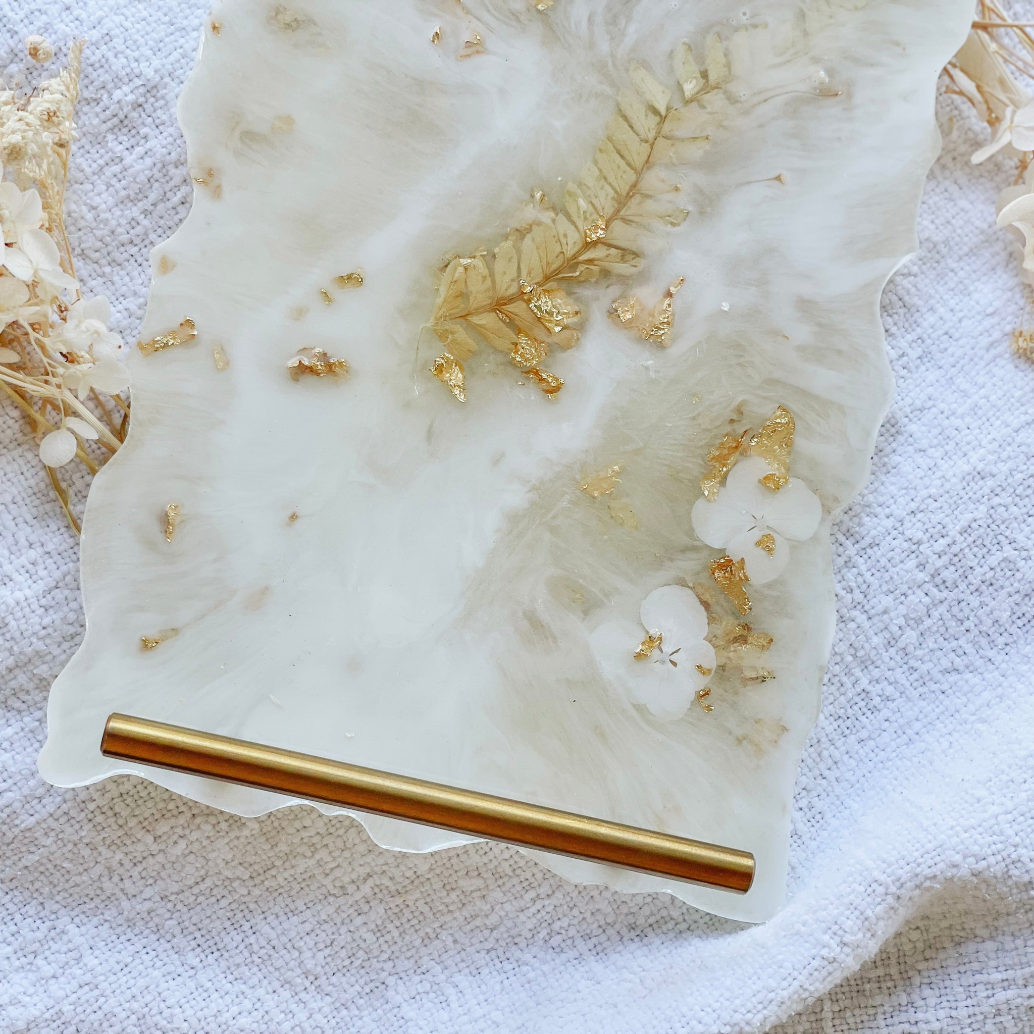 “Marigold” Large Decorative Vanity Serving Tray