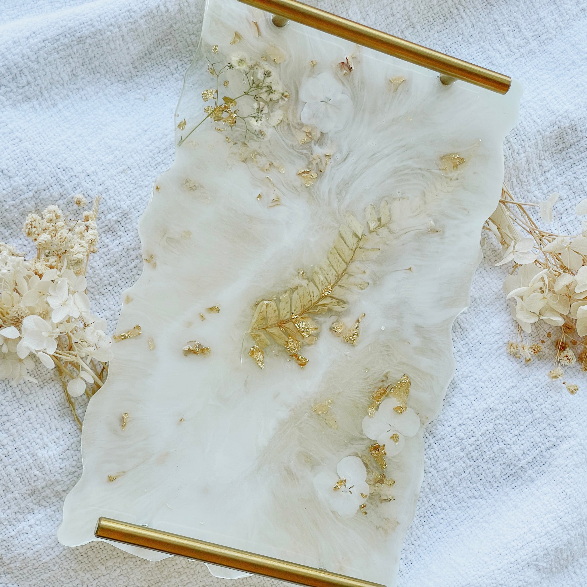 “Marigold” Large Decorative Vanity Serving Tray